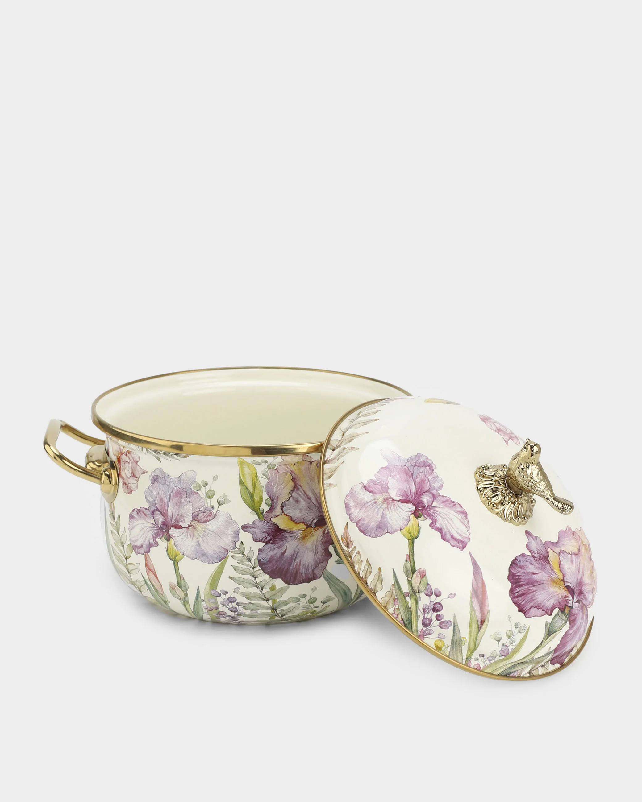 КАСТРЮЛЯ ЭМАЛИРОВАННАЯ AGNESS С КРЫШКОЙ, СЕРИЯ IRISES 2,8Л, ДИА.18СМ ПОДХОДИТ ДЛЯ ИНДУК.ПЛ