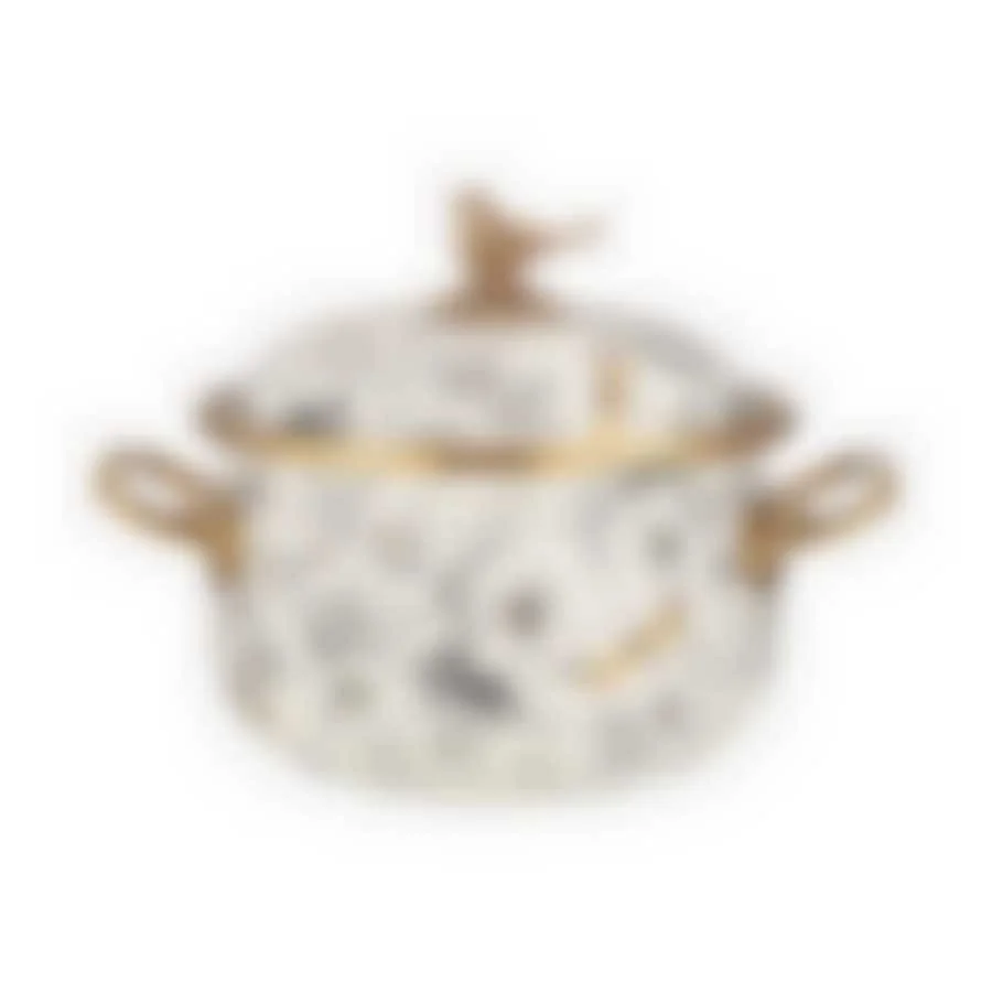 КАСТРЮЛЯ ЭМАЛИРОВАННАЯ AGNESS С КРЫШКОЙ, СЕРИЯ ЯБЛОНЕВЫЙ САД, 2,1Л, ДИА.16СМ