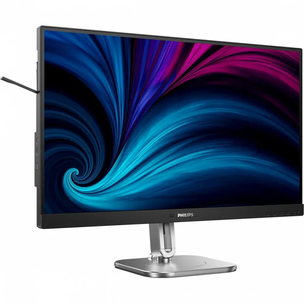 МОНИТОР 27" PHILIPS 27B2N4500/00 Silver-Black с поворотом экрана (IPS, 2560x1440, 120Hz, 4 ms, 178°/178°, 350 cd/m, 1500