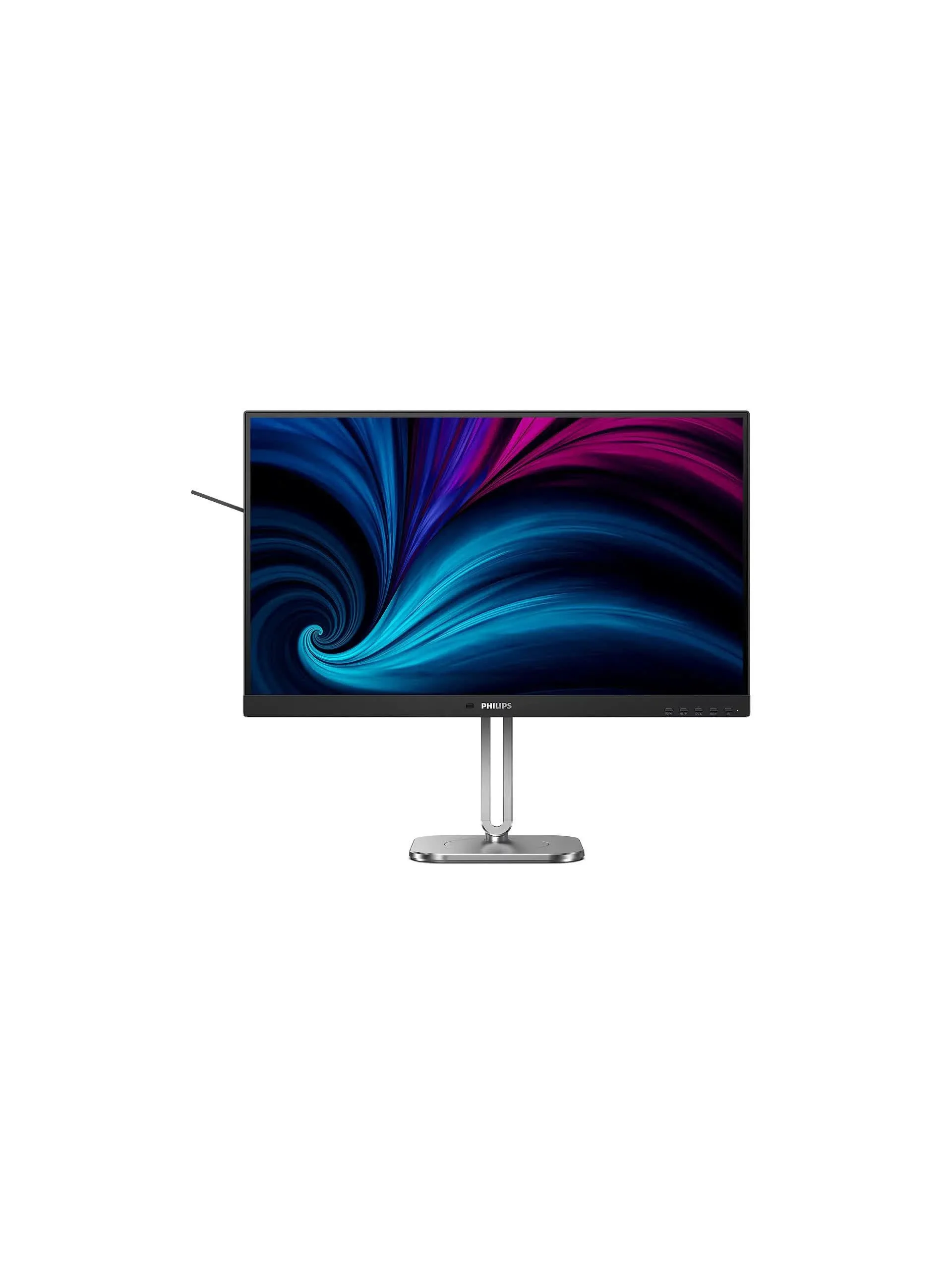 МОНИТОР 27" PHILIPS 27B2N4500/00 Silver-Black с поворотом экрана (IPS, 2560x1440, 120Hz, 4 ms, 178°/178°, 350 cd/m, 1500
