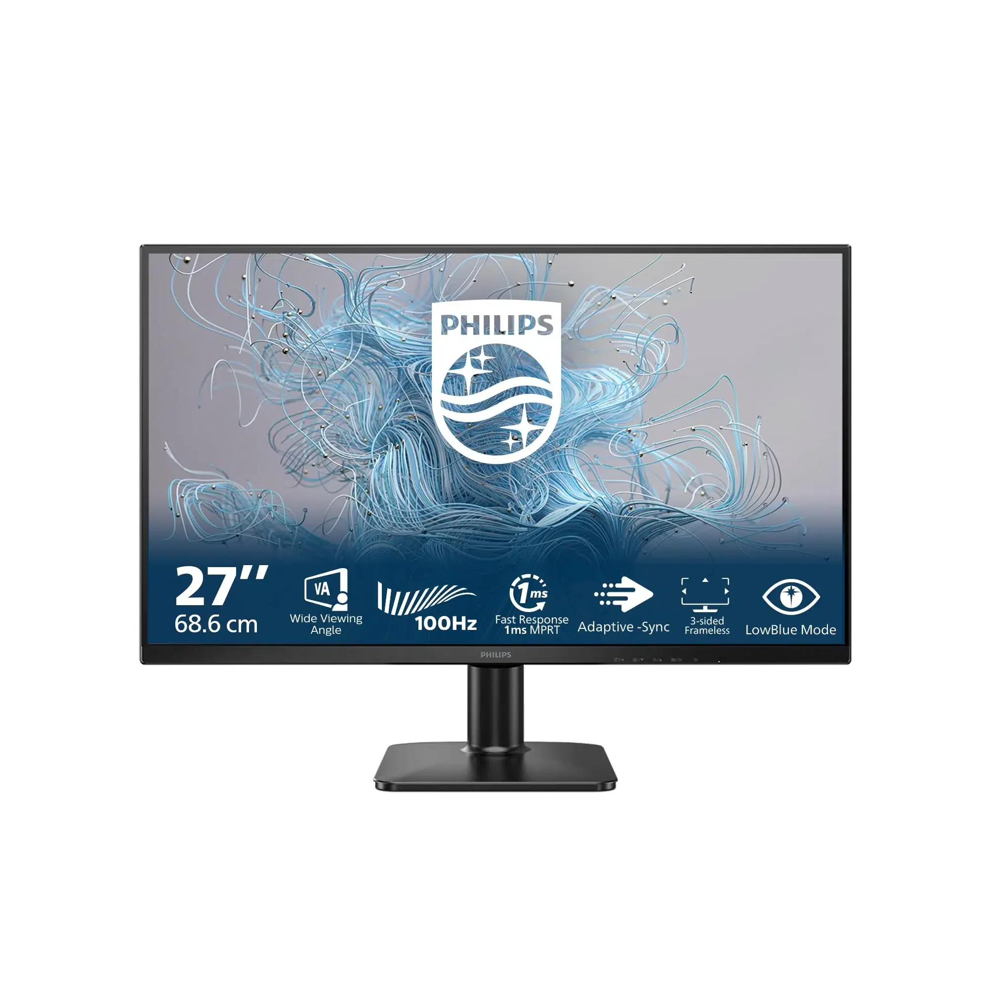 МОНИТОР 27" PHILIPS 27E2N2100/00(60) Black (IPS, 1920x1080, 120Hz, 1 ms, 178°/178°, 300 cd/m, 1500:1, +HDMI 1.4 (AC ext)