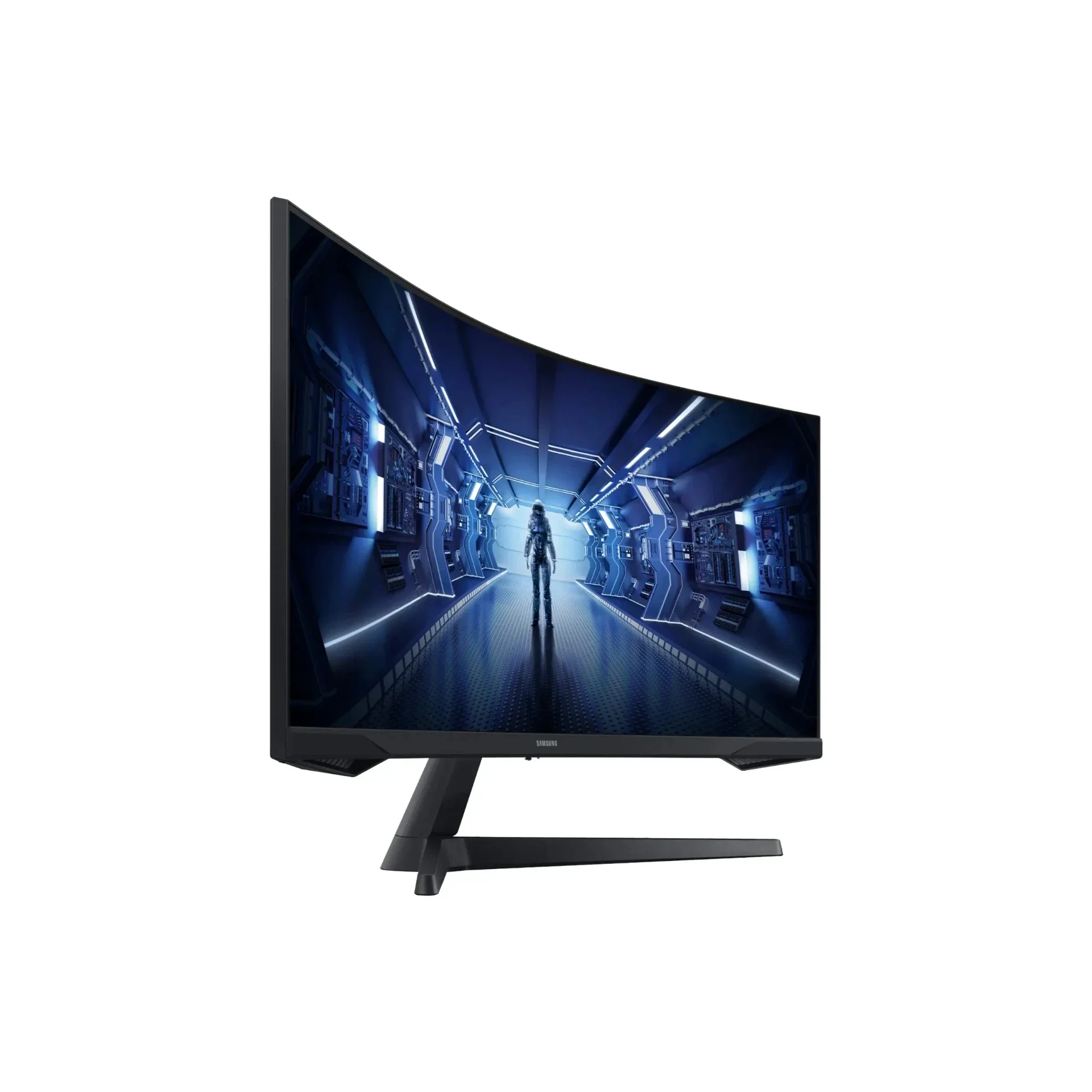МОНИТОР 34" Samsung LC34G55TWWPXEN Black (VA, изогнутый, 3440x1440, 165Hz, 1 ms, 178°/178°, 250 cd/m, 2500:1, +НDMI)
