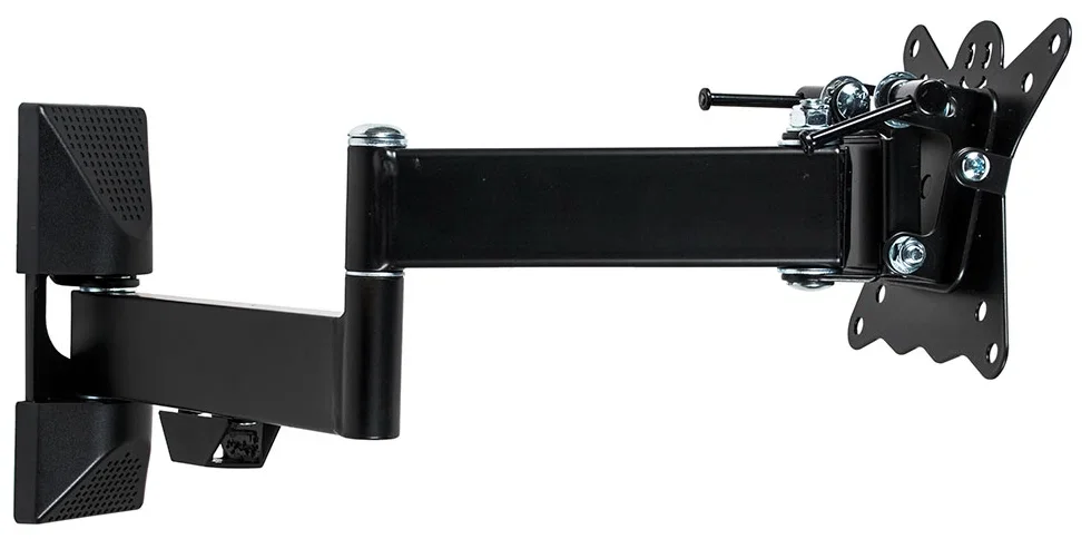 Кронштейн Kromax CASPER-104 черный для TV 10"-32", настенный наклонно-поворотный, max VESA 100x100, от стены 57-410мм