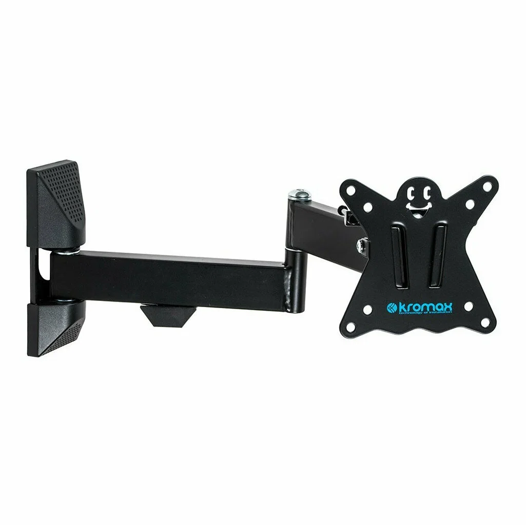 Кронштейн Kromax CASPER-104 черный для TV 10"-32", настенный наклонно-поворотный, max VESA 100x100, от стены 57-410мм