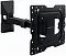 Кронштейн Kromax DIX-17 черный для TV 26"-55", настенный наклонно-поворотный, max VESA 400x400, от стены 63-300мм