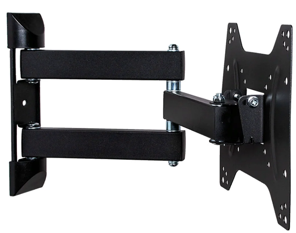 Кронштейн Kromax DIX-22 черный для TV 15"-48", настенный наклонно-поворотный, max VESA 200x200, от стены 66.5-444мм