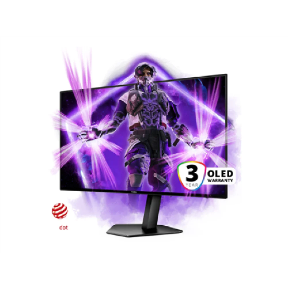 Монитор AOC 27" AG276QZD2 черный QD OLED LED 16:9 HDMI M/M матовая HAS Piv 1500000:1 1000cd 178гр/178гр 2560x1440 240Hz DP Quad 2K (1440p) USB