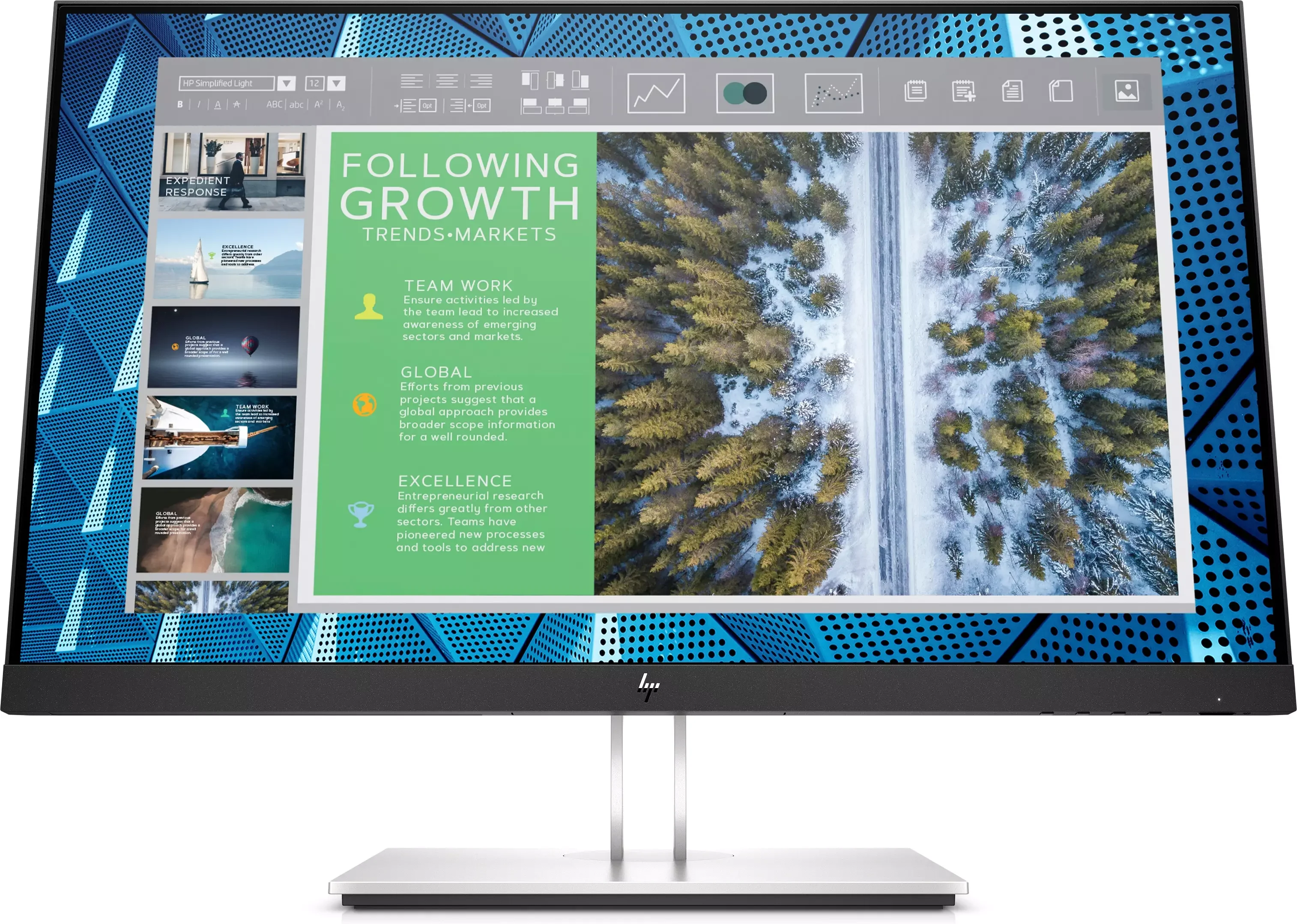 Монитор HP 27" E27q G4 черный IPS 5ms 16:9 HDMI HAS Piv 250cd 178гр/178гр 2560x1440 VGA DP Quad 2K (1440p) USB 7кг