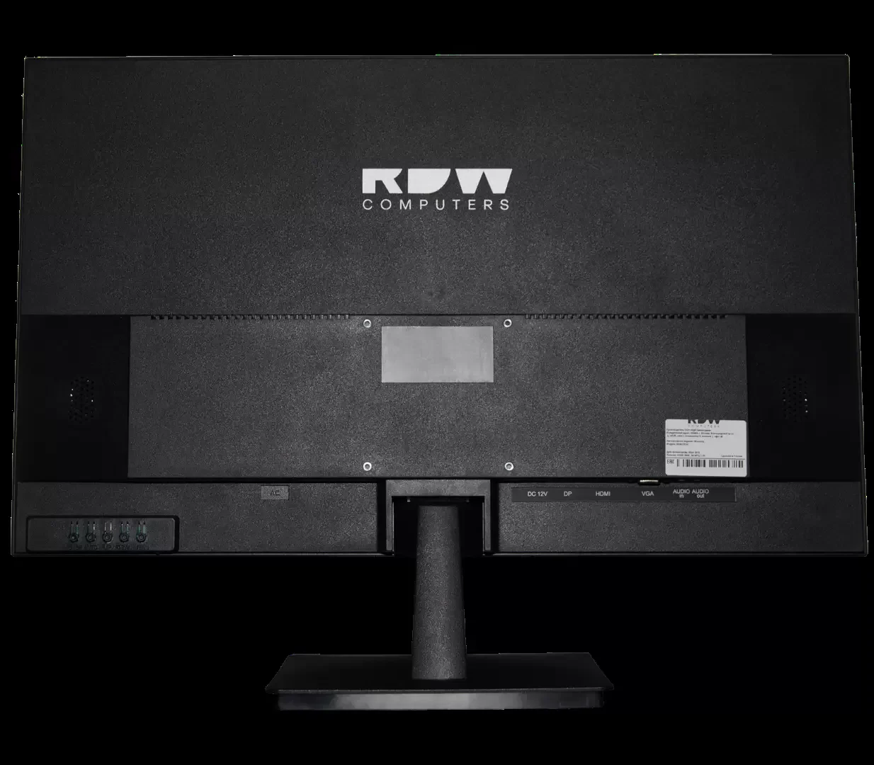 Монитор RDW Computers 27" RDW2701K черный IPS 5ms HDMI M/M HAS Piv 300cd 178гр/178гр 1920x1080 120Hz VGA DP FHD (RUS)