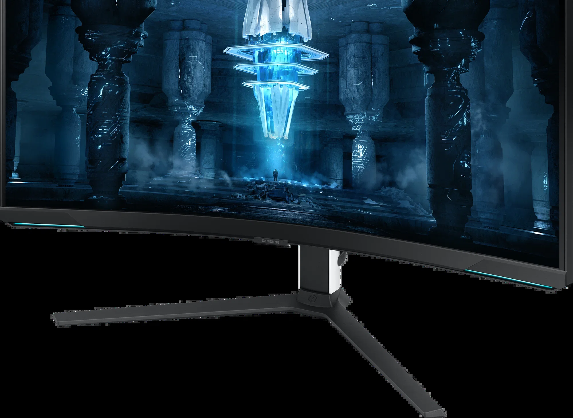 Монитор Samsung 32" Odyssey Neo G8 S32BG850NMXUE белый VA LED 1ms 16:9 HDMI полуматовая HAS Piv 350cd 178гр/178гр 3840x2160 240Hz DP 4K USB 8.9кг