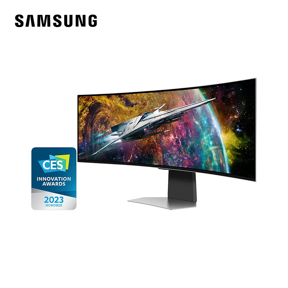 Монитор Samsung 49" Odyssey OLED G9 S49DG952SMXUE серебристый OLED LED 0.03ms 32:9 HDMI M/M матовая HAS 250cd 178гр/178гр 5120x1440 240Hz DP DQ USB 12