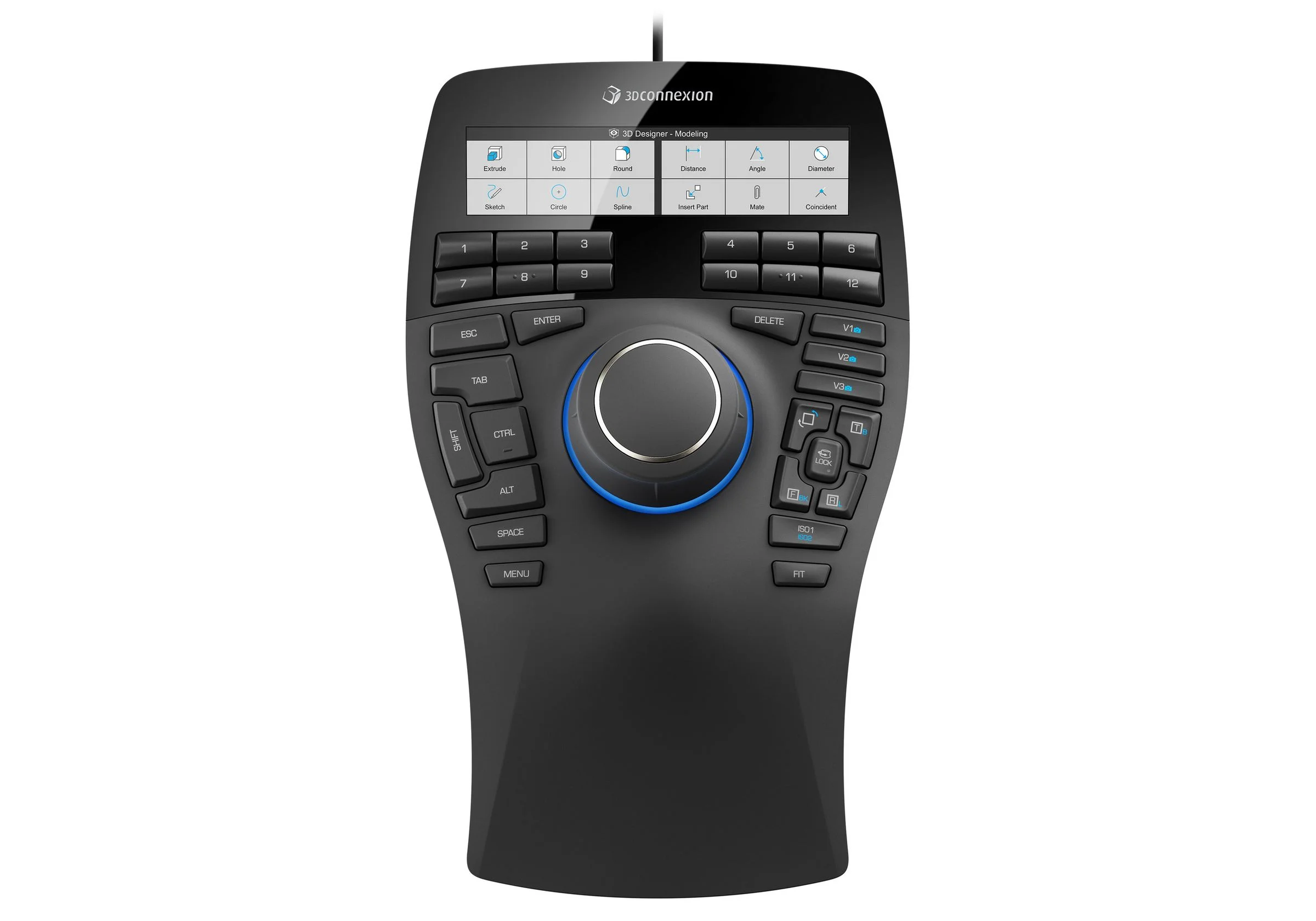 Манипулятор проводной 3DConnexion SpaceMouse Enterprise (3DX-700056) черный, USB, кнопки - 31