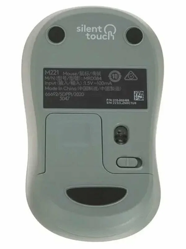 Мышка LOGITECH USB OPTICAL WRL M221 GREEN 910-006112