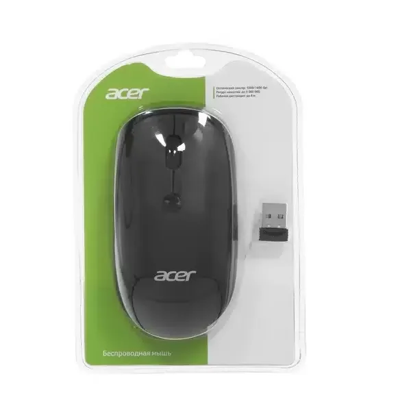 Мышь Acer OMR502 черный оптическая 1600dpi беспров. USB 4but (ZL.MCE11.01A)