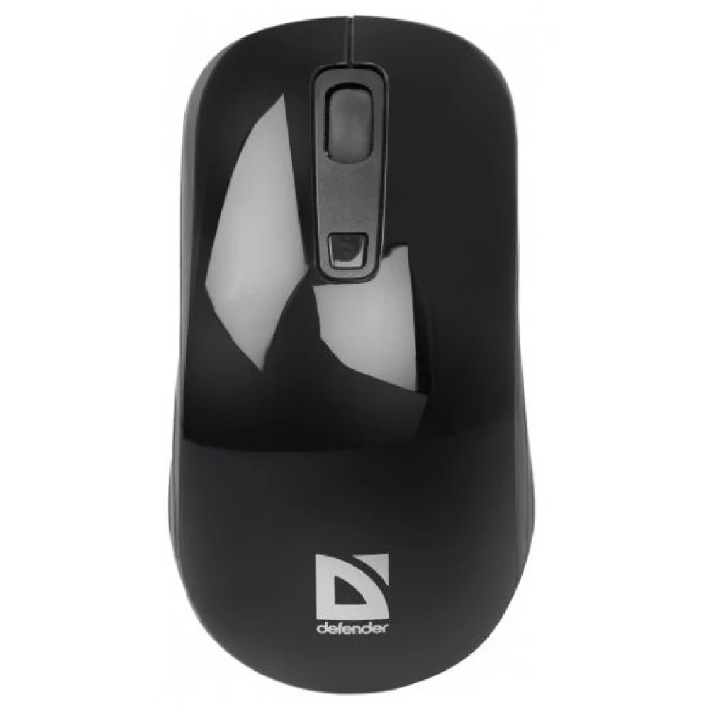 Мышь Defender Datum MB-065 Black беспроводная оптическая мышь,1000/1600 dpi, 2 + колесо-кн. + кн.смены разрешения, USB, совместимсть с Windows 2000/XP