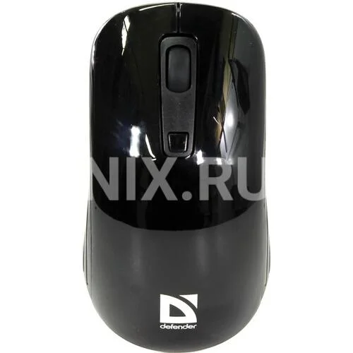Мышь Defender Datum MB-065 Black беспроводная оптическая мышь,1000/1600 dpi, 2 + колесо-кн. + кн.смены разрешения, USB, совместимсть с Windows 2000/XP