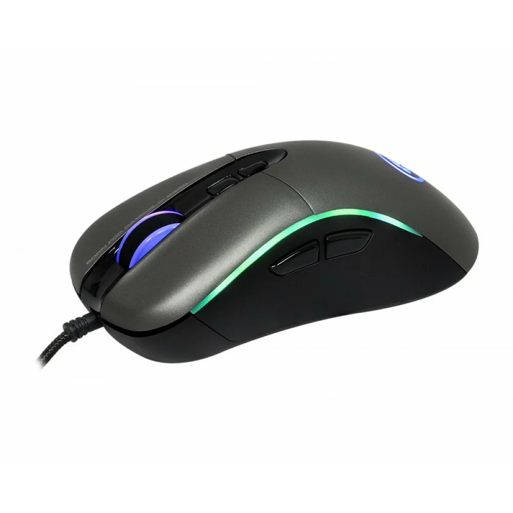 Мышь MARVO G950 Black USB Мышь игровая проводная оптическая, 4000dpi, Сенсор Avago A3050, 7 кнопок, RGB подсветка, Программируемые кнопки, Сменные бок
