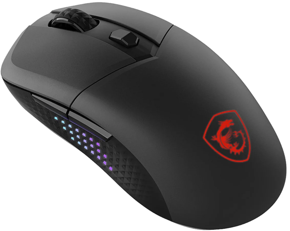 Мышь MSI VERSA PRO W черный оптическая 26000dpi беспров. BT/Radio USB (S12-4301340-CLA)