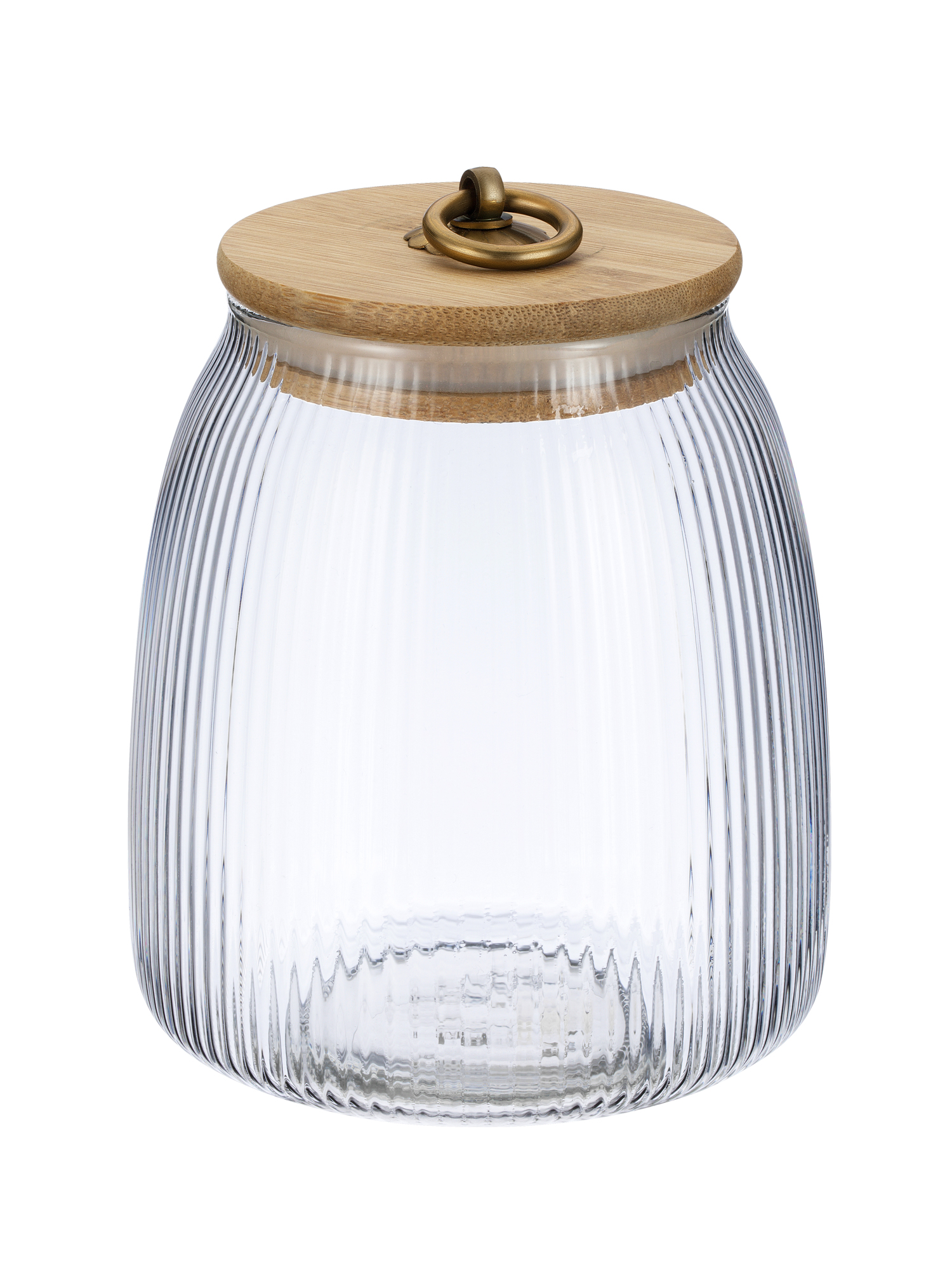 93-HO-LA-01-950 Банка стеклянная с бамбуковой крышкой, 950 мл Linea LANTERN