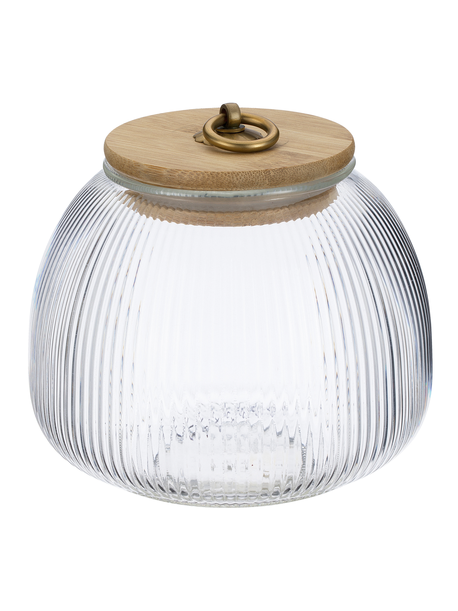 93-HO-LA-02-950 Банка стеклянная с бамбуковой крышкой, 950 мл Linea LANTERN