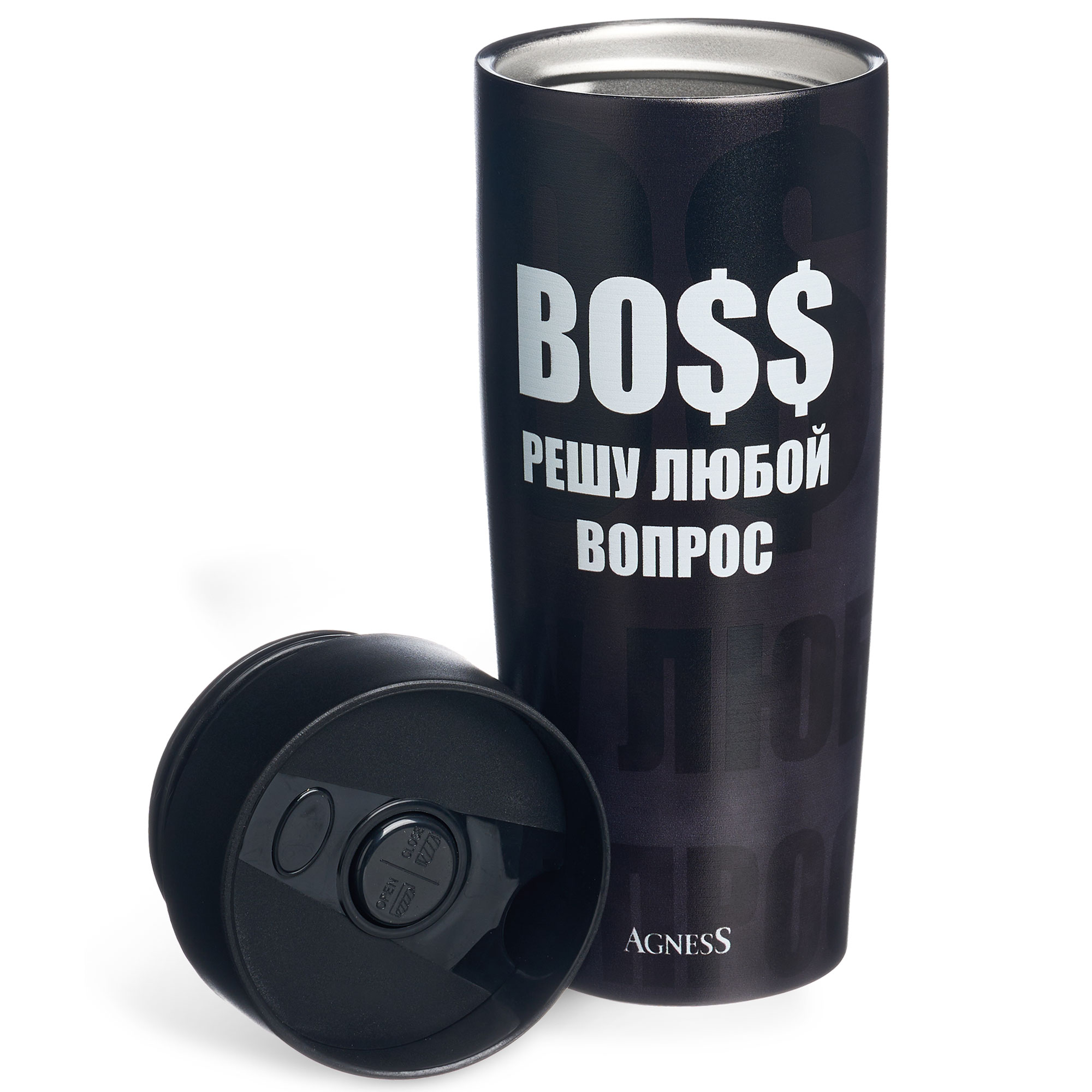 ARTI-M ТЕРМОКРУЖКА AGNESS "BOSS" 360МЛ