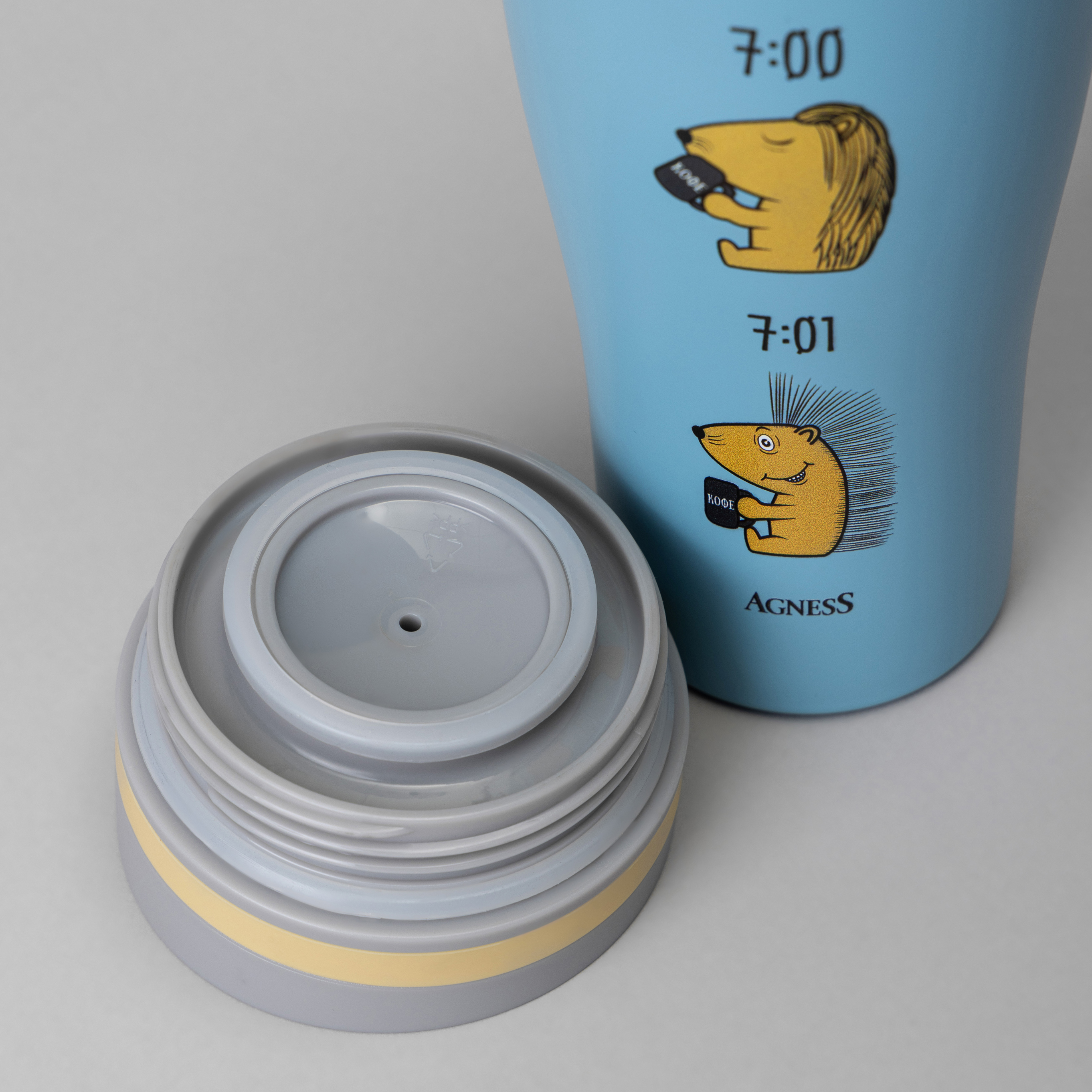ARTI-M ТЕРМОКРУЖКА AGNESS "ЁЖ" 360МЛ