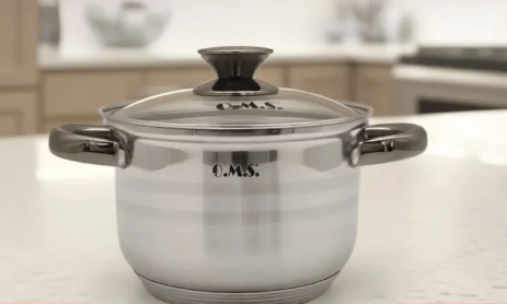 OMS Кастрюля с крышкой 24 см, арт. 16009-Rd-24