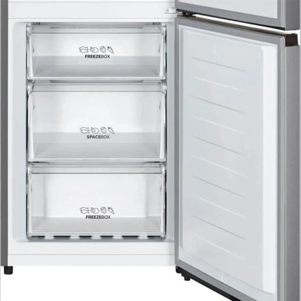 Холодильник Gorenje NRK619FAS4 серый двухкамерный 207/93л морозилка снизу, No Frost