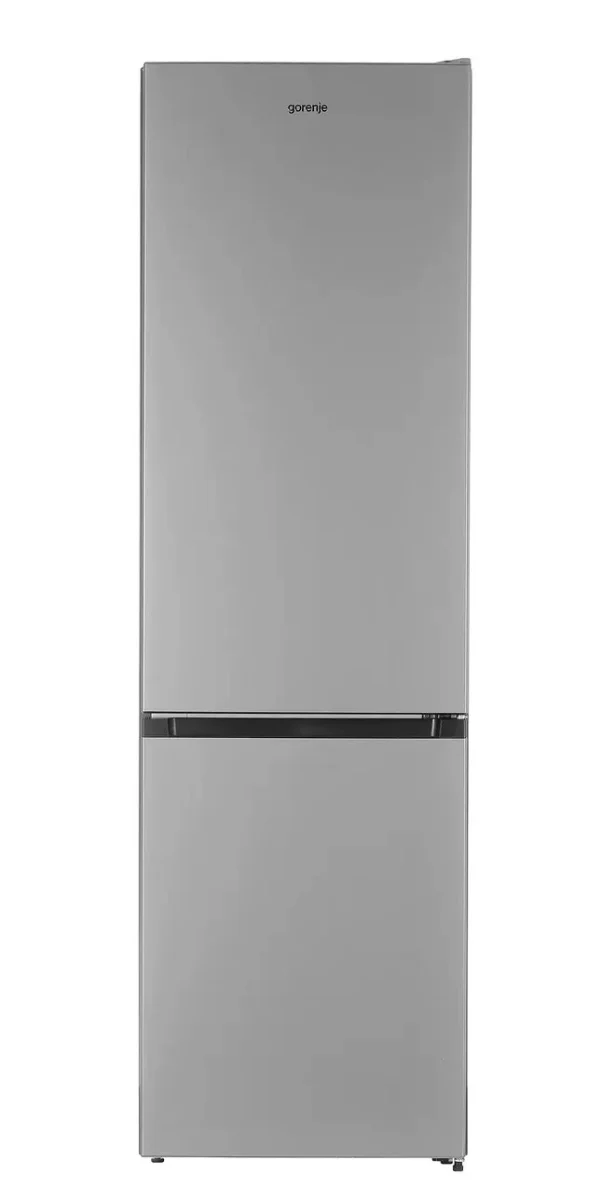 Холодильник Gorenje NRK6201ES4 серебристый двухкамерный 235/96 л морозилка снизу, No Frost