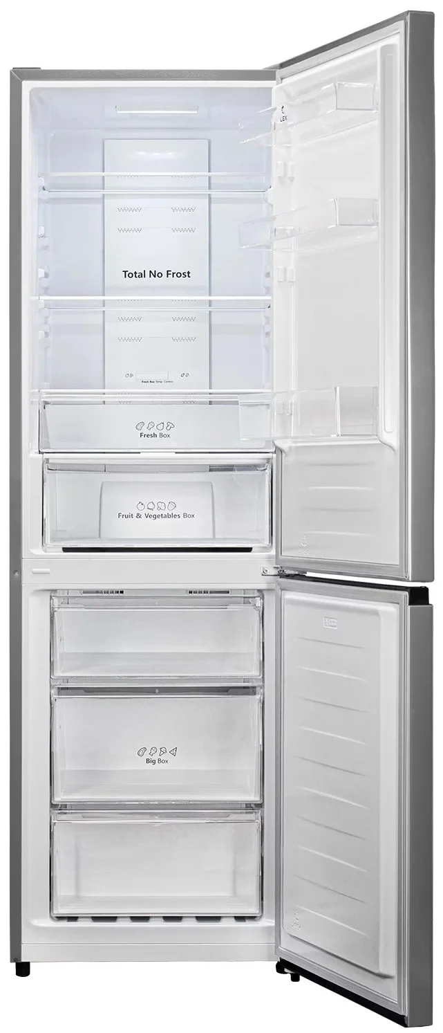 Холодильник Gorenje NRK620FAXL4 серый двухкамерный 238/86л морозилка снизу, No Frost