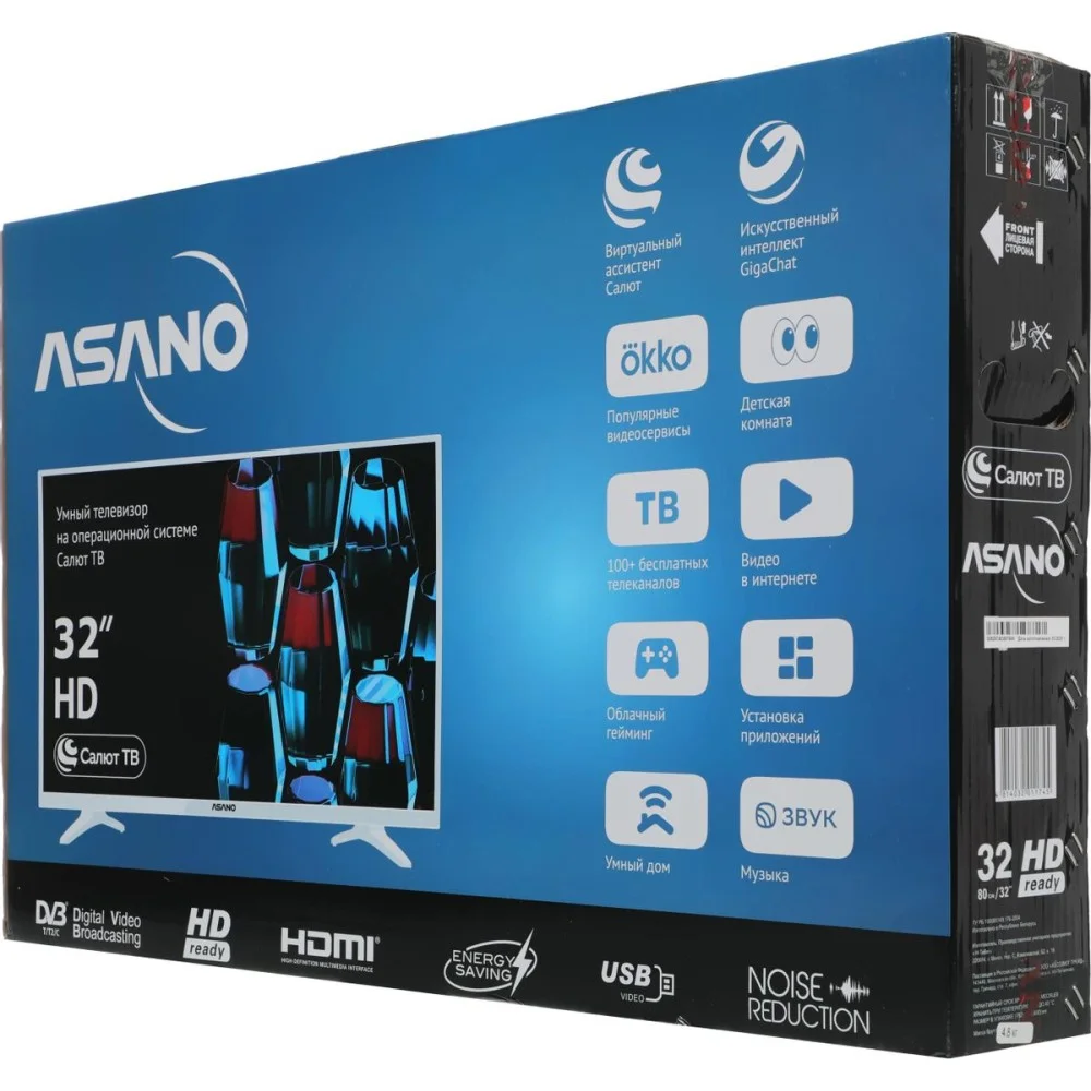 Телевизор Asano 32" 32LH5011T белый LED HD 60Hz Smart TV Салют ТВ