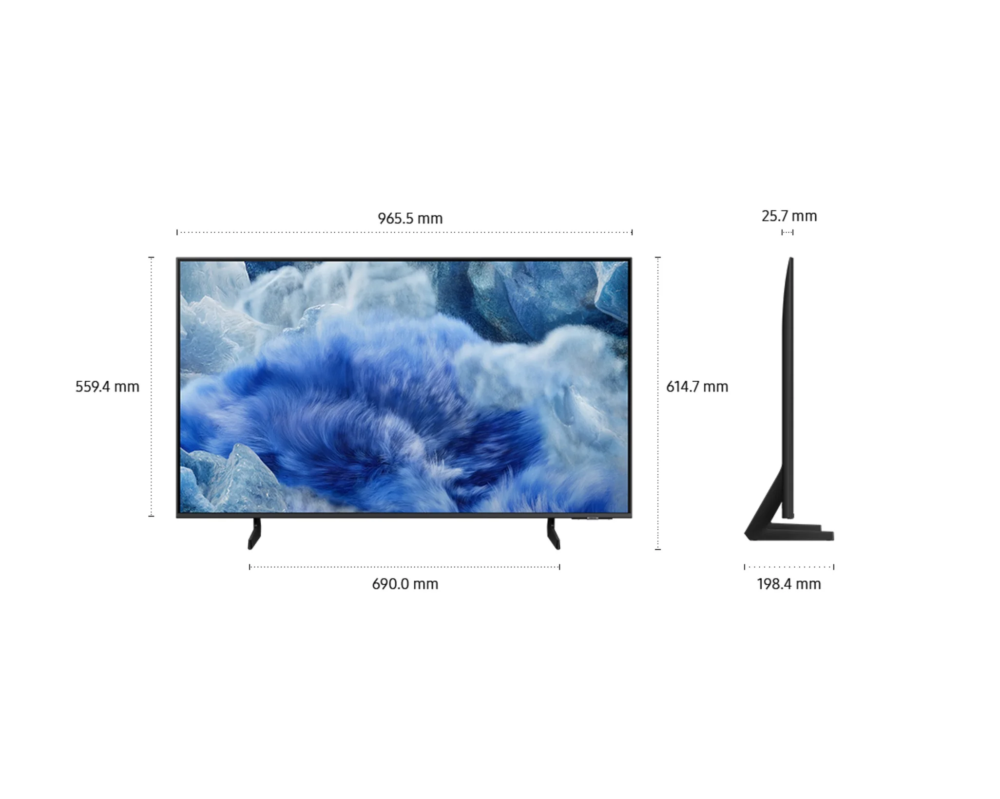 Телевизор Samsung 65" QE65Q8FAAUXRU серебристый QLED 4K UHD 100Hz Smart TV Tizen