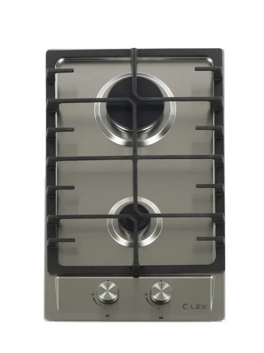 Газовая варочная панель LEX GVS 321 Inox 4000Вт 2 комфорки нерж.сталь