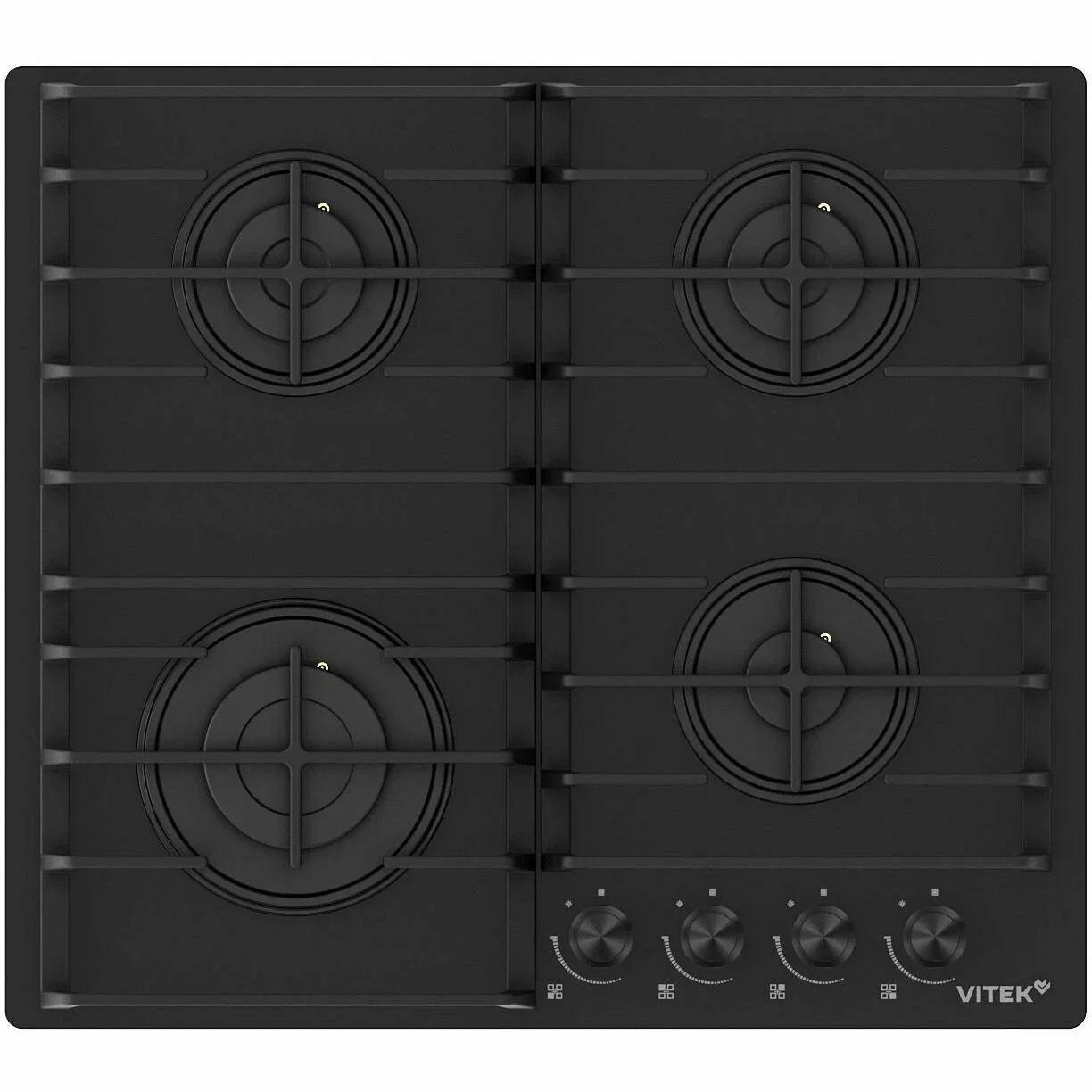 Газовая варочная панель Vitek VGH 6420 BG стекло черное