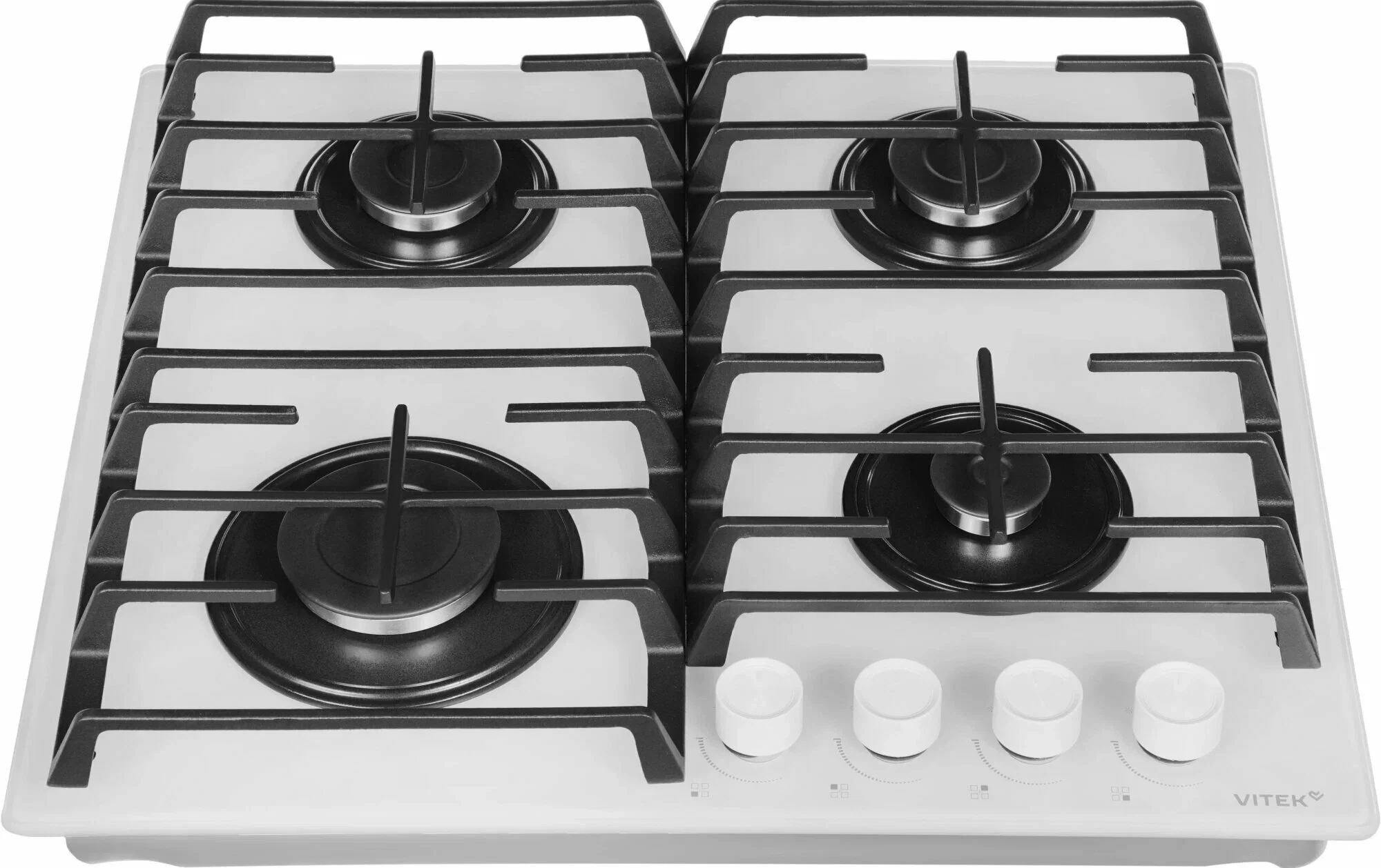 Газовая варочная панель Vitek VGH 6420 WG стекло белое