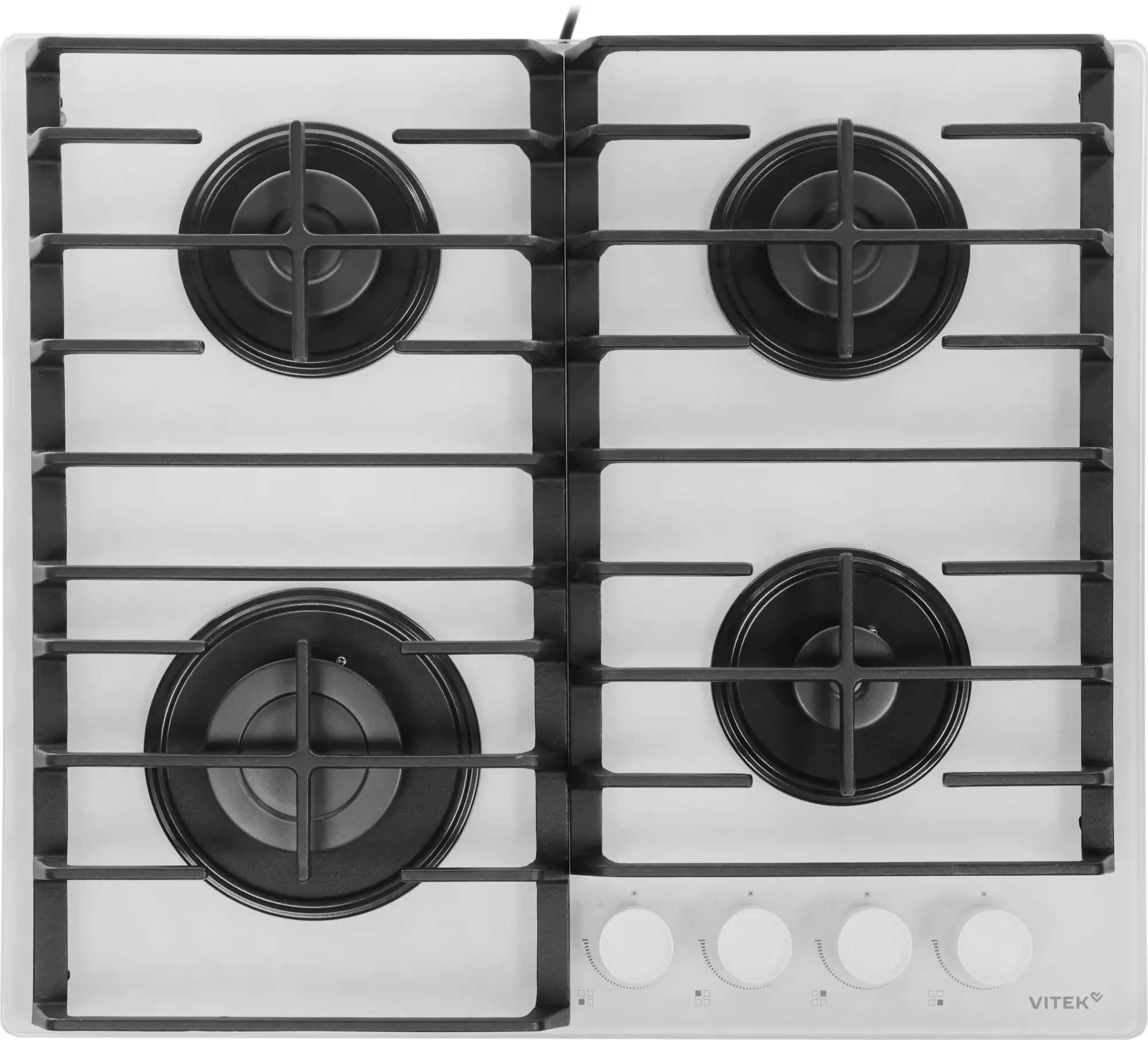 Газовая варочная панель Vitek VGH 6420 WG стекло белое