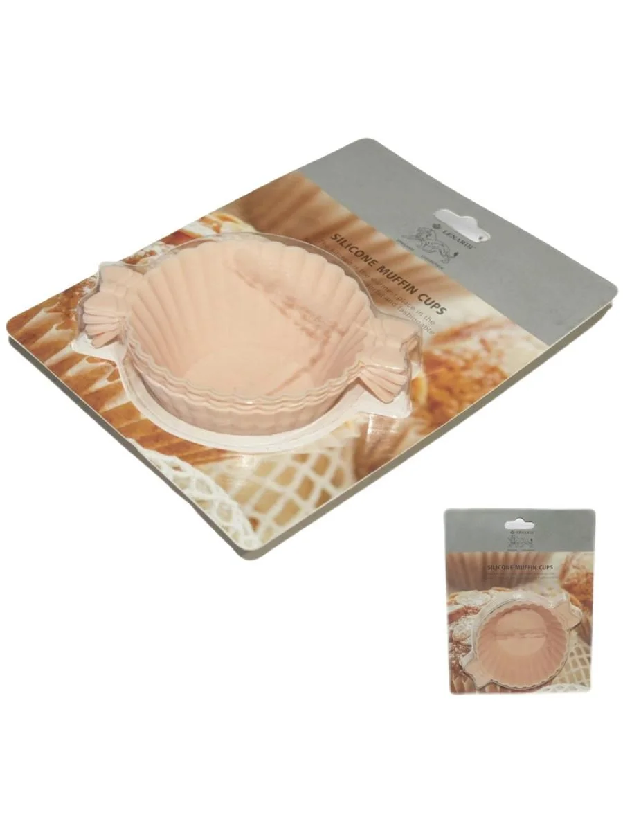 160-113 Набор силиконовых форм для выпечки 4шт. 8х4 см (х96)