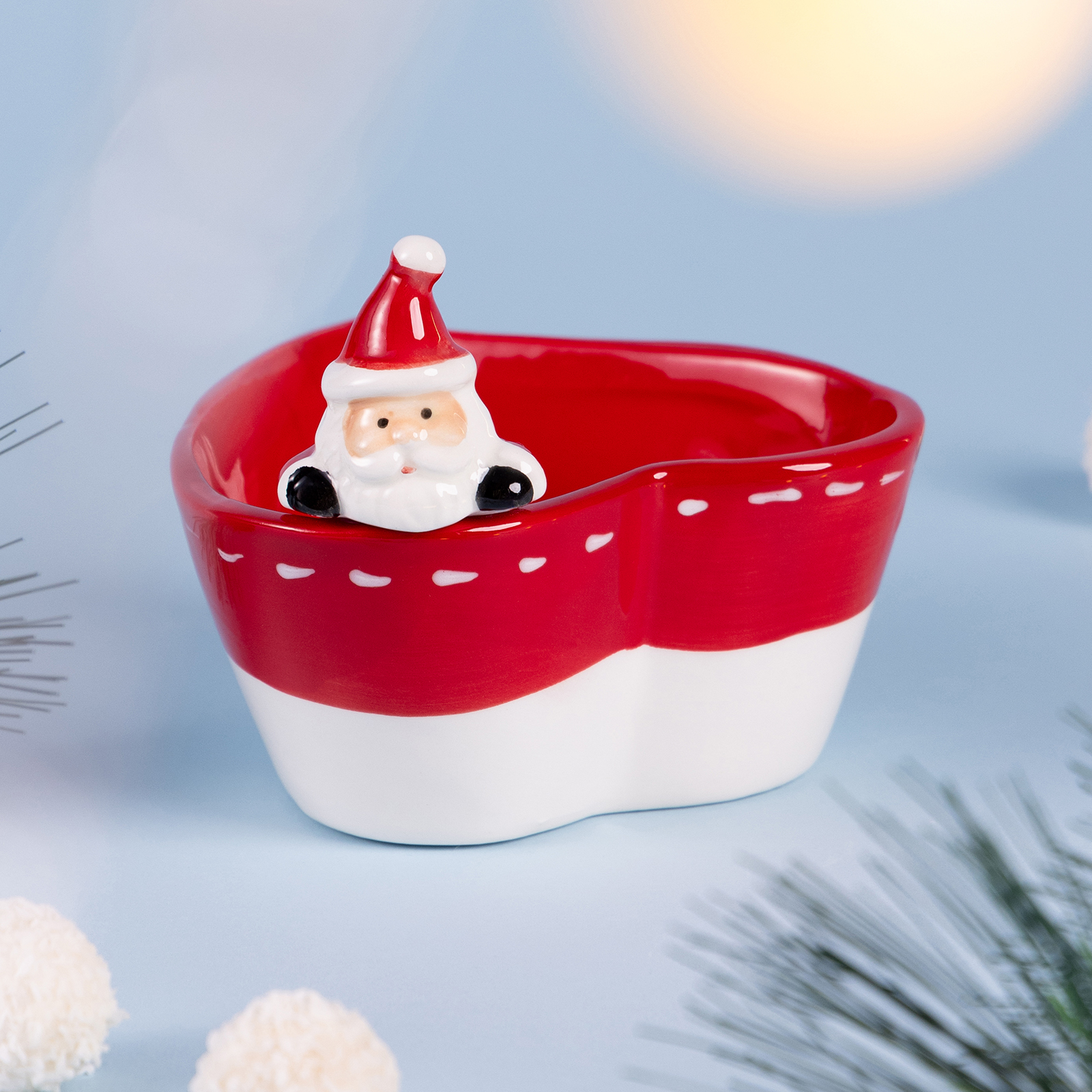 ARTI-M "CHRISTMAS GIFT" САЛАТНИК В ФОРМЕ СЕРДЦА 13,5*13*10,5 СМ, 300 МЛ