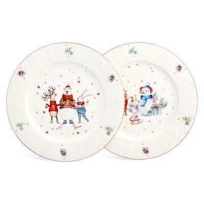 ARTI-M "WINTER STORY" НАБОР ТАРЕЛОК ОБЕДЕННЫХ LEFARD 2 ШТ. 26,5 СМ (КОР=12НАБ.)