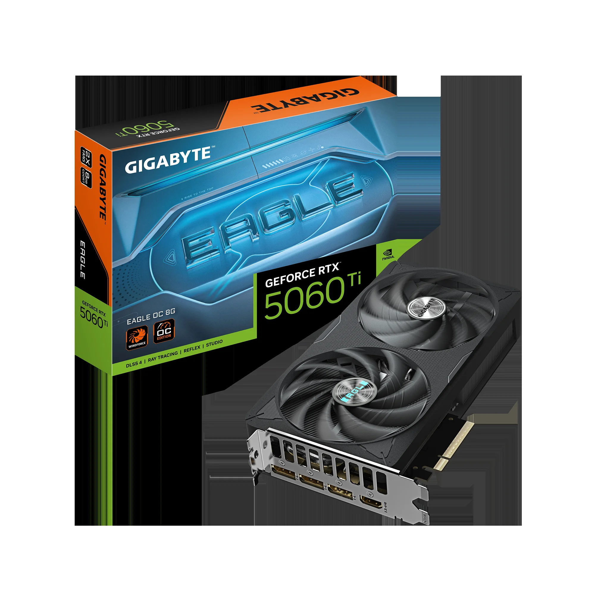 Видеокарта PCIE16 RTX5060TI 8GB GV-N506TEAGLE OC-8GD GIGABYTE