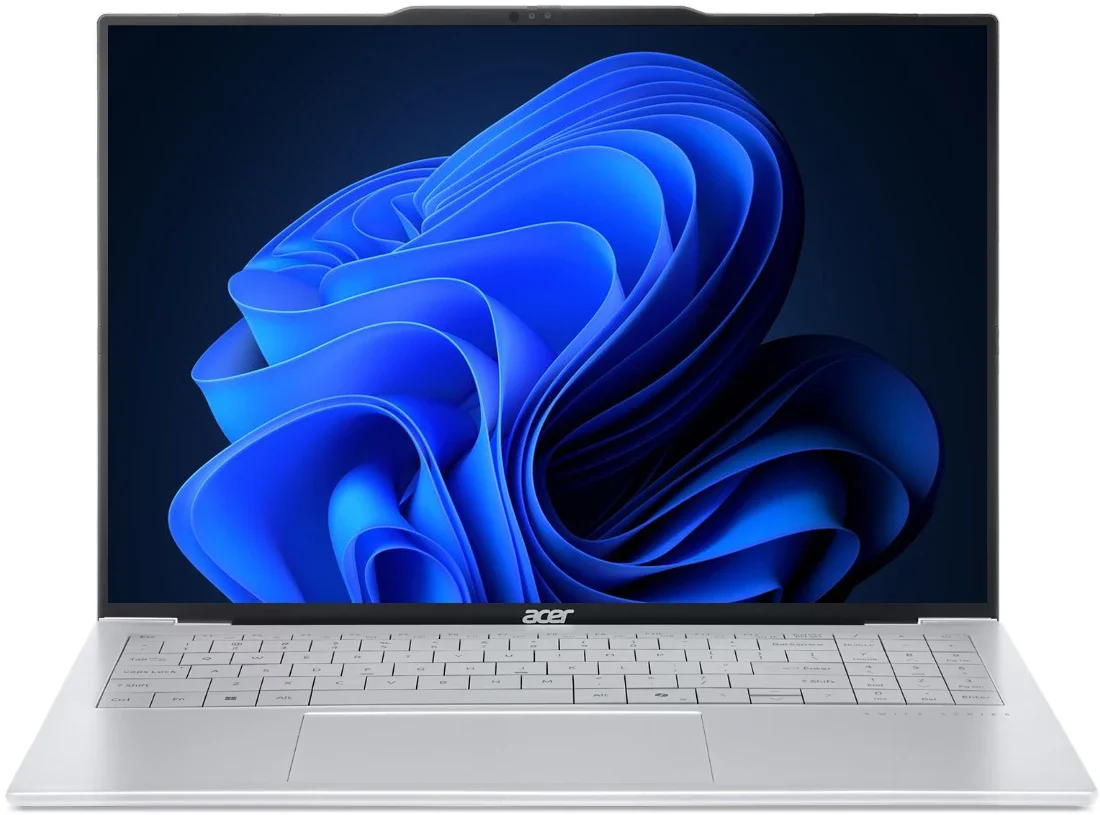 Ноутбук Acer Swift Air 16 SFA16-61M-R721 Ryzen AI 7 350 16Gb SSD1Tb AMD Radeon 860M 16" OLED WUXGA (1920x1200) без ОС silver WiFi BT Cam 4306mAh (NX.D