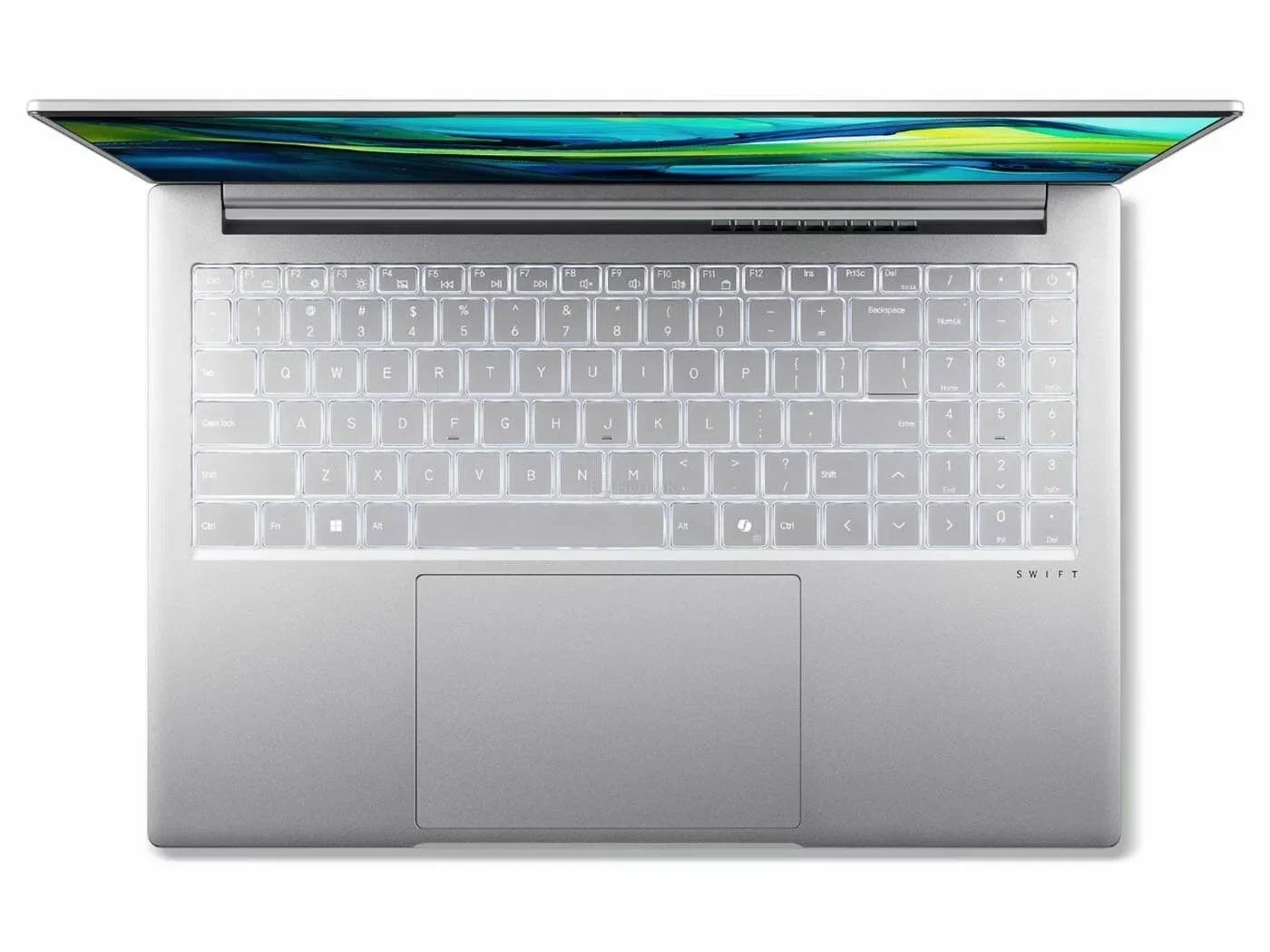 Ноутбук Acer Swift Lite SFL16-51M-54BL Core Ultra 5 115U 16Gb SSD512Gb Intel Graphics 16" IPS WUXGA (1920x1200) без ОС silver WiFi BT Cam 4810mAh (NX.