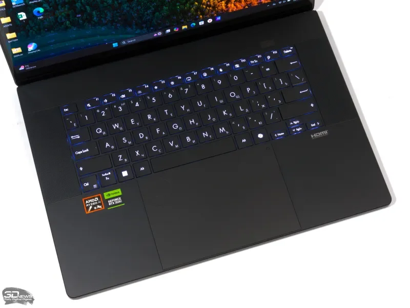 Ноутбук Asus ProArt P16 H7606WR-SE005X Ryzen AI 9 HX 370 32Gb SSD2Tb NVIDIA GeForce RTX5070Ti 12Gb 16" OLED Touch 4K (3840x2400) Windows 11 Pro black