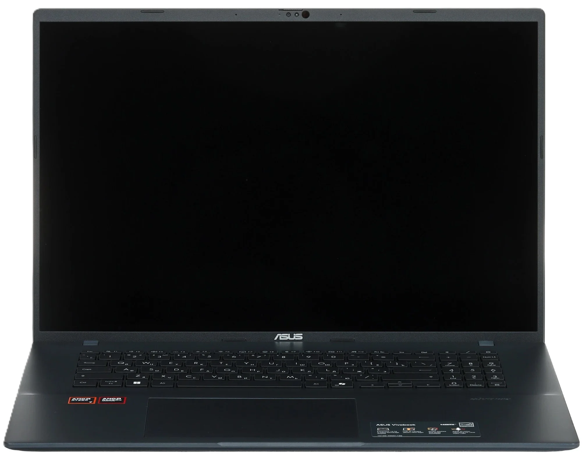 Ноутбук Asus Vivobook 18 M1807GA-S8054 Ryzen AI 7 445 32Gb SSD1Tb AMD Radeon 840M 18" IPS WUXGA (1920x1200) без ОС blue WiFi BT Cam (90NB17Y1-M00380)