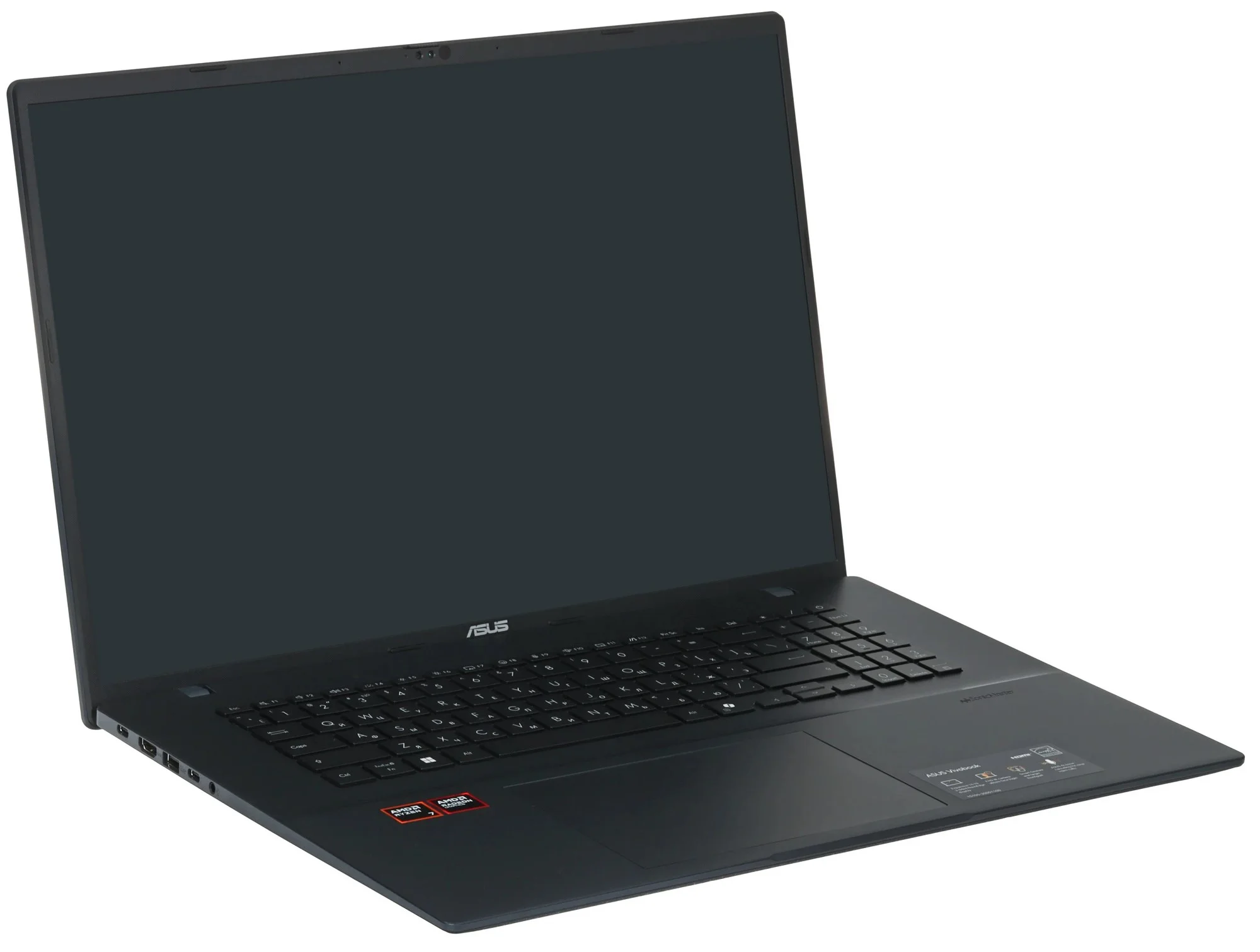 Ноутбук Asus Vivobook 18 M1807GA-S8054 Ryzen AI 7 445 32Gb SSD1Tb AMD Radeon 840M 18" IPS WUXGA (1920x1200) без ОС blue WiFi BT Cam (90NB17Y1-M00380)