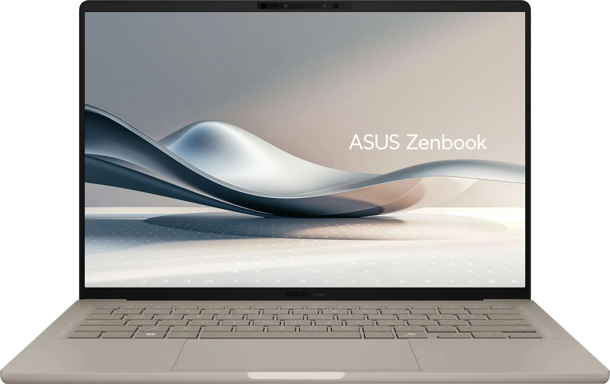 Ноутбук Asus Zenbook 14 UX3407QA-QD197W Snapdragon X X1-26-100 16Gb SSD512Gb Qualcomm Adreno 14" OLED WUXGA (1920x1200) Windows 11 Home beige WiFi BT