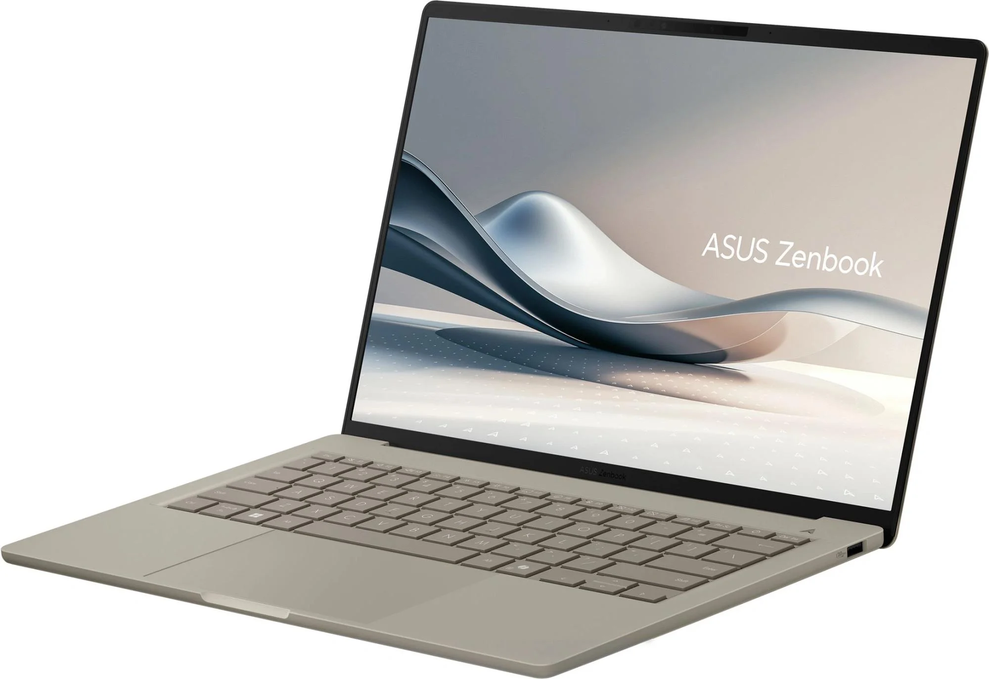 Ноутбук Asus Zenbook 14 UX3407QA-QD197W Snapdragon X X1-26-100 16Gb SSD512Gb Qualcomm Adreno 14" OLED WUXGA (1920x1200) Windows 11 Home beige WiFi BT