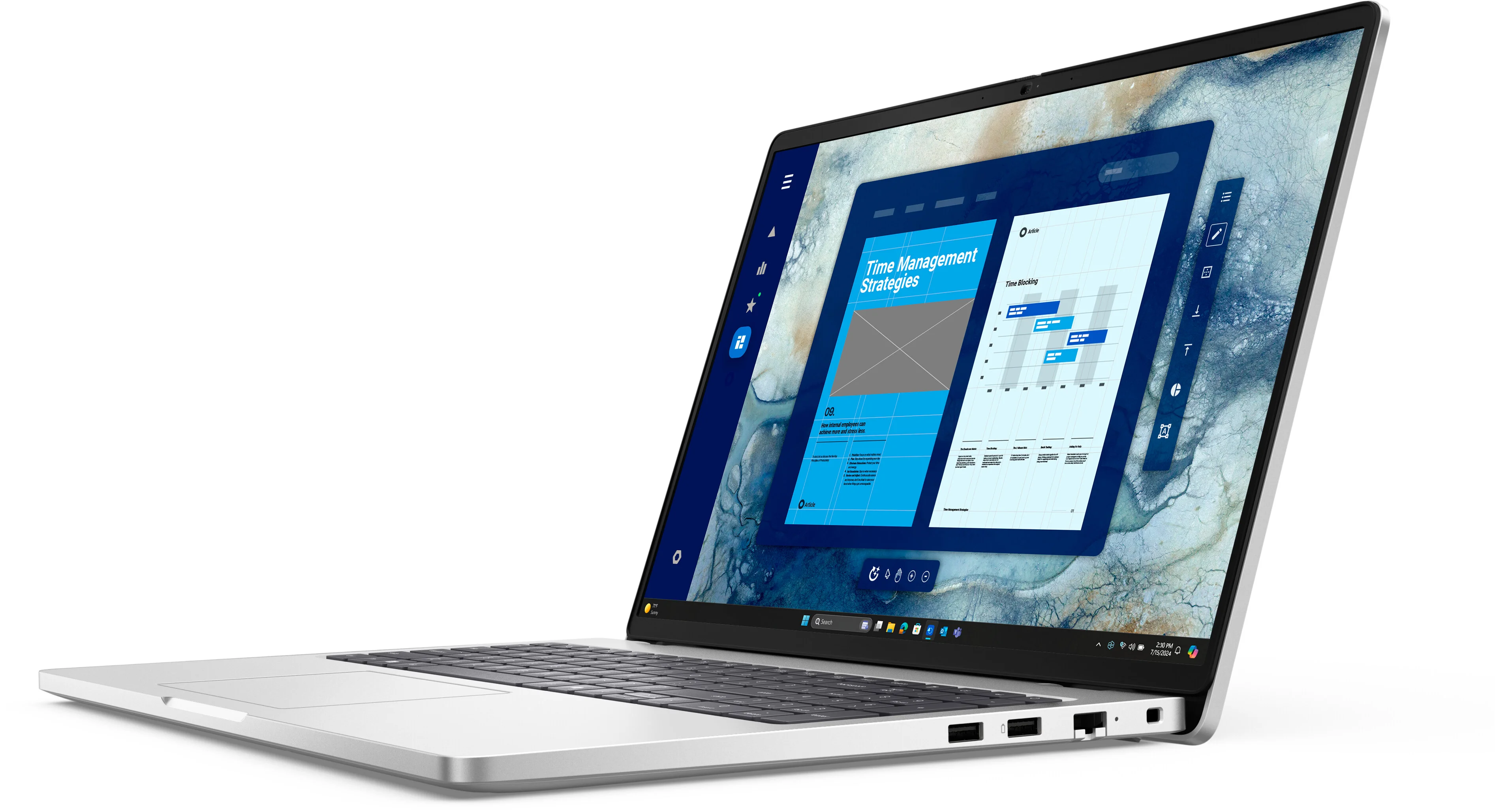 Ноутбук Dell Pro 16 Core Ultra 5 235U 16Gb SSD512Gb Intel Graphics 16" IPS FHD+ (1920x1200) Linux silver WiFi BT Cam (PRO16-5653)