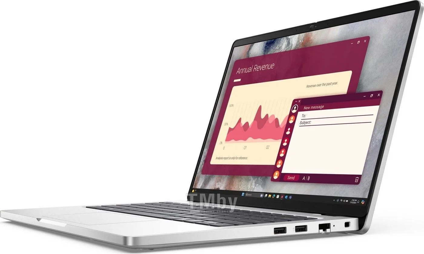 Ноутбук Dell Pro 16 Plus Core Ultra 5 235U 16Gb SSD512Gb Intel Graphics 16" IPS FHD+ (1920x1200) Linux grey WiFi BT Cam (PRO14PL-5658)