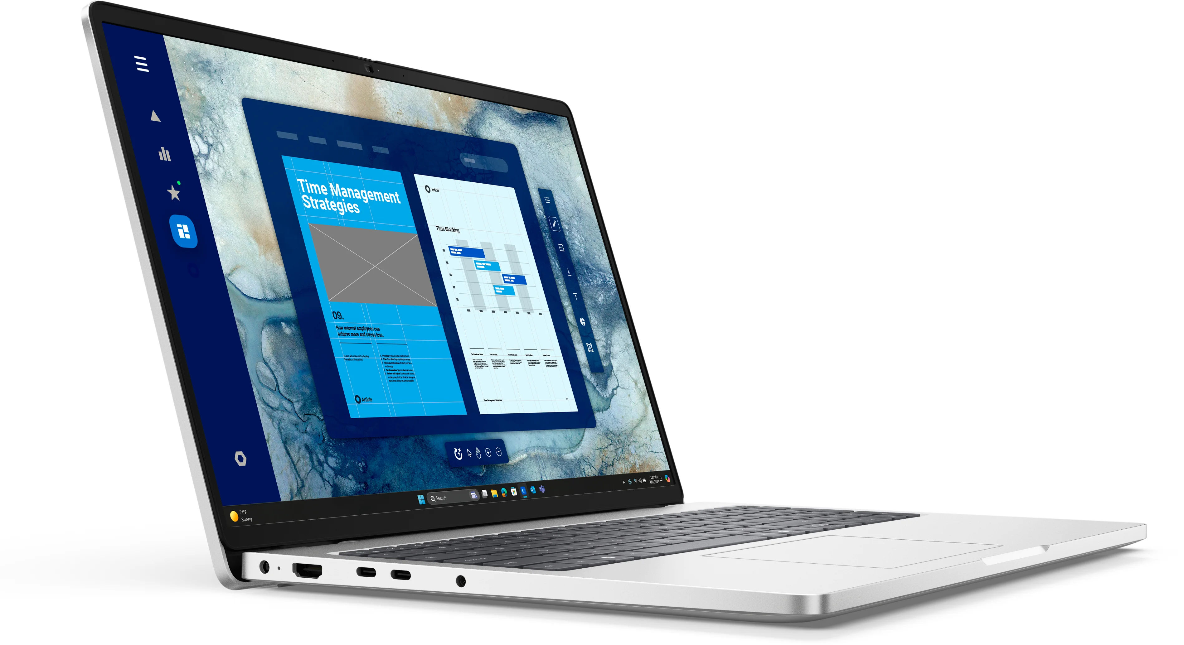 Ноутбук Dell Pro 16 Plus Core Ultra 5 235U 16Gb SSD512Gb Intel Graphics 16" IPS FHD+ (1920x1200) Linux grey WiFi BT Cam (PRO14PL-5658)